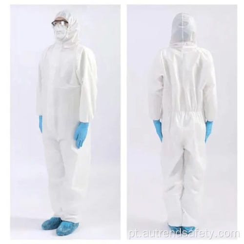 Vestido protetor descartável impermeável médico do isolamento do Ce FDA
